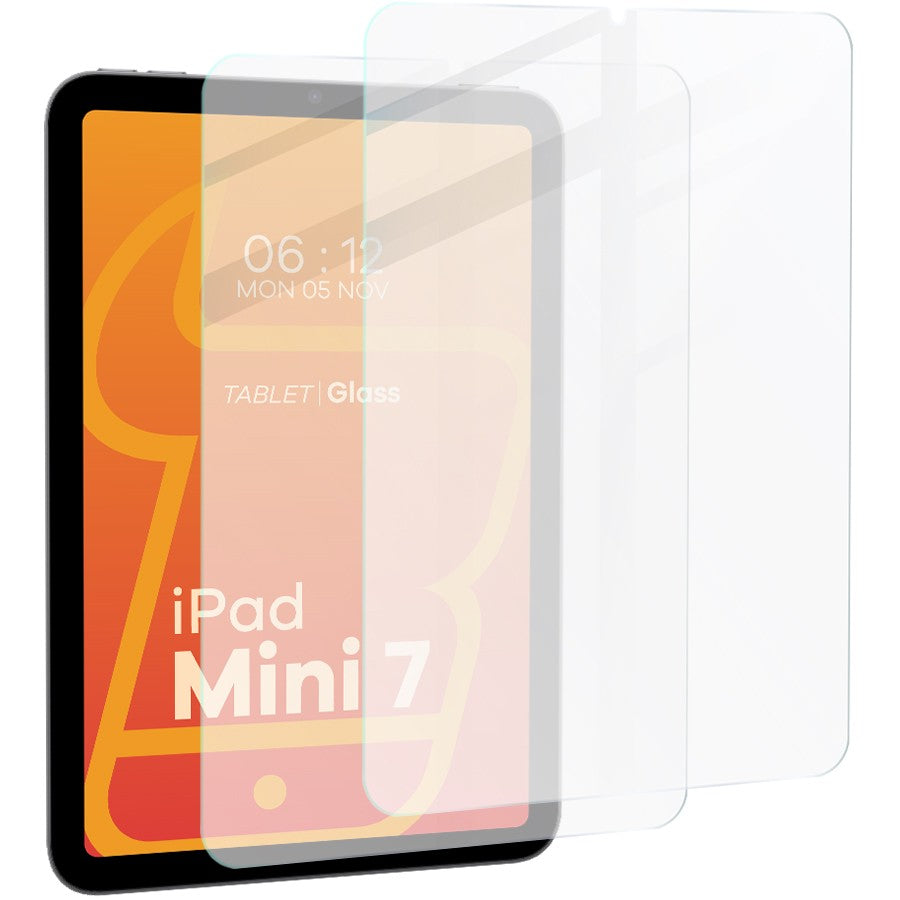 Gehärtetes Glas für iPad Mini 7 gen. 2024 / iPad Mini 6 gen. 2021, Bizon Glass Tab Clear Duo, 2 Stück
