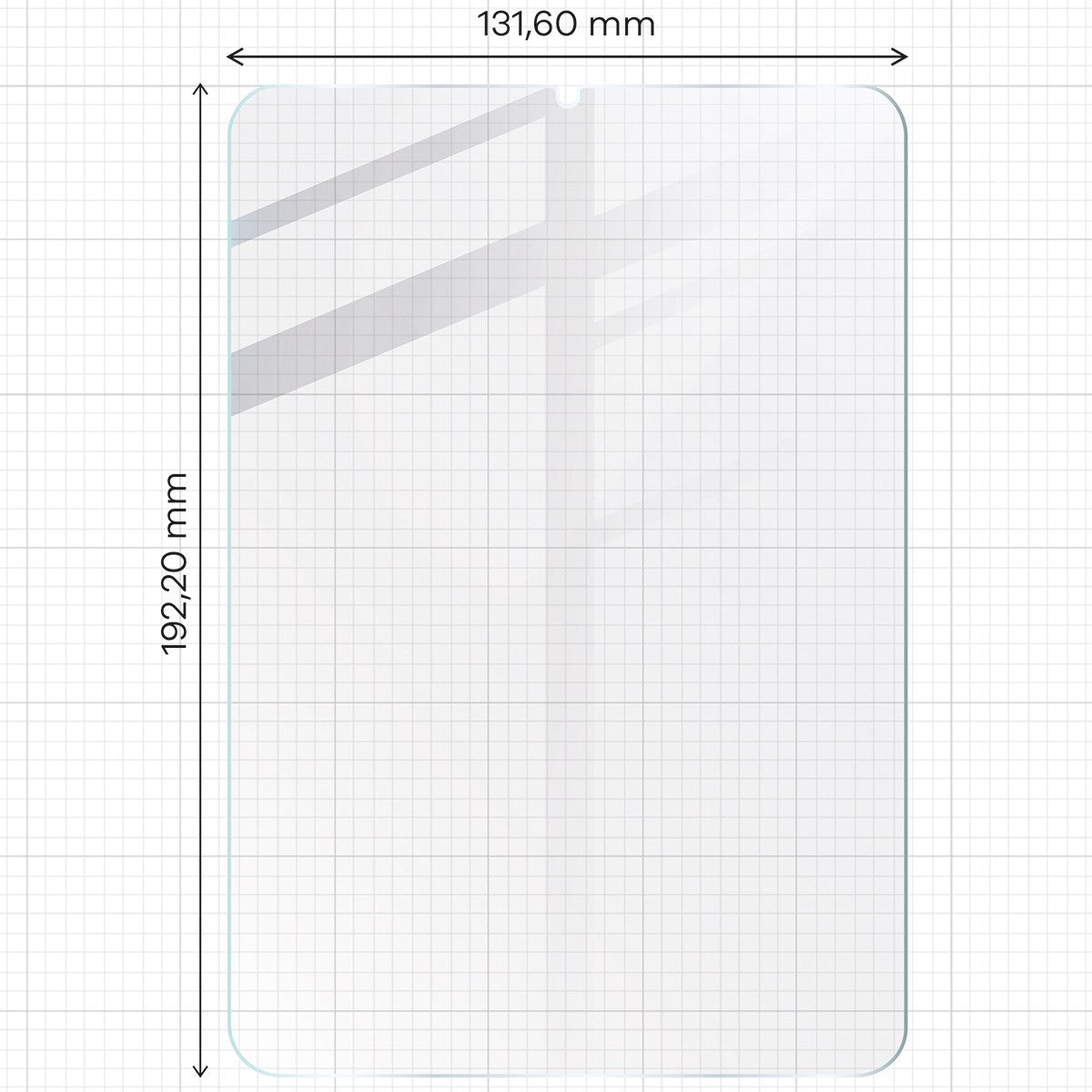 Gehärtetes Glas für iPad Mini 7 gen. 2024 / iPad Mini 6 gen. 2021, Bizon Glass Tab Clear Duo, 2 Stück