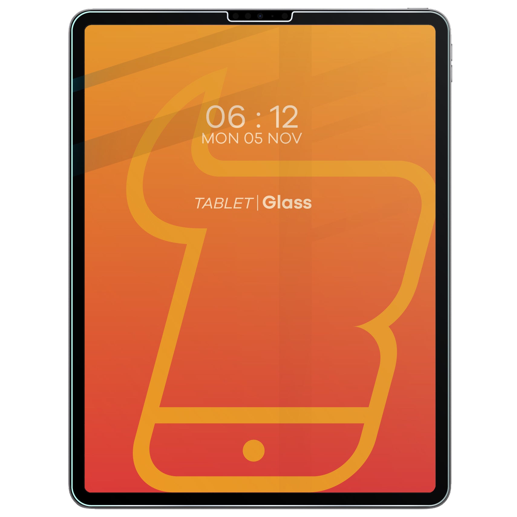 Gehärtetes Glas für iPad Pro 12.9 2022/2021/2020/2018, Bizon Glass Tab Clear Duo, 2 Stück