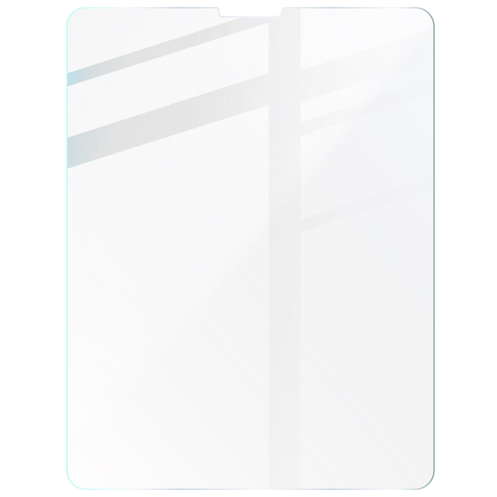 Gehärtetes Glas für iPad Pro 12.9 2022/2021/2020/2018, Bizon Glass Tab Clear Duo, 2 Stück