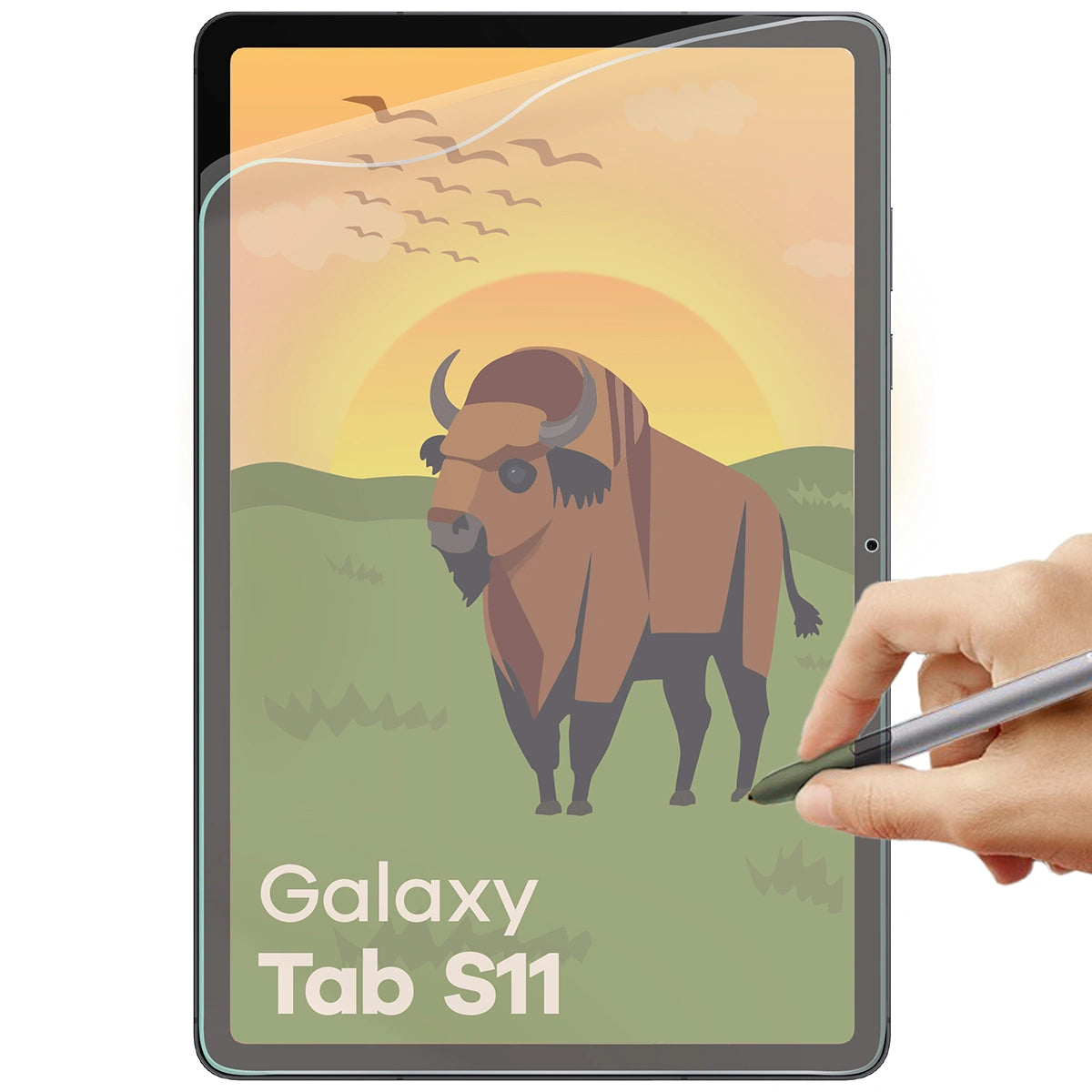 Matte Folie für Galaxy Tab S11, Bizon Tab Film Sun, 1 Stück