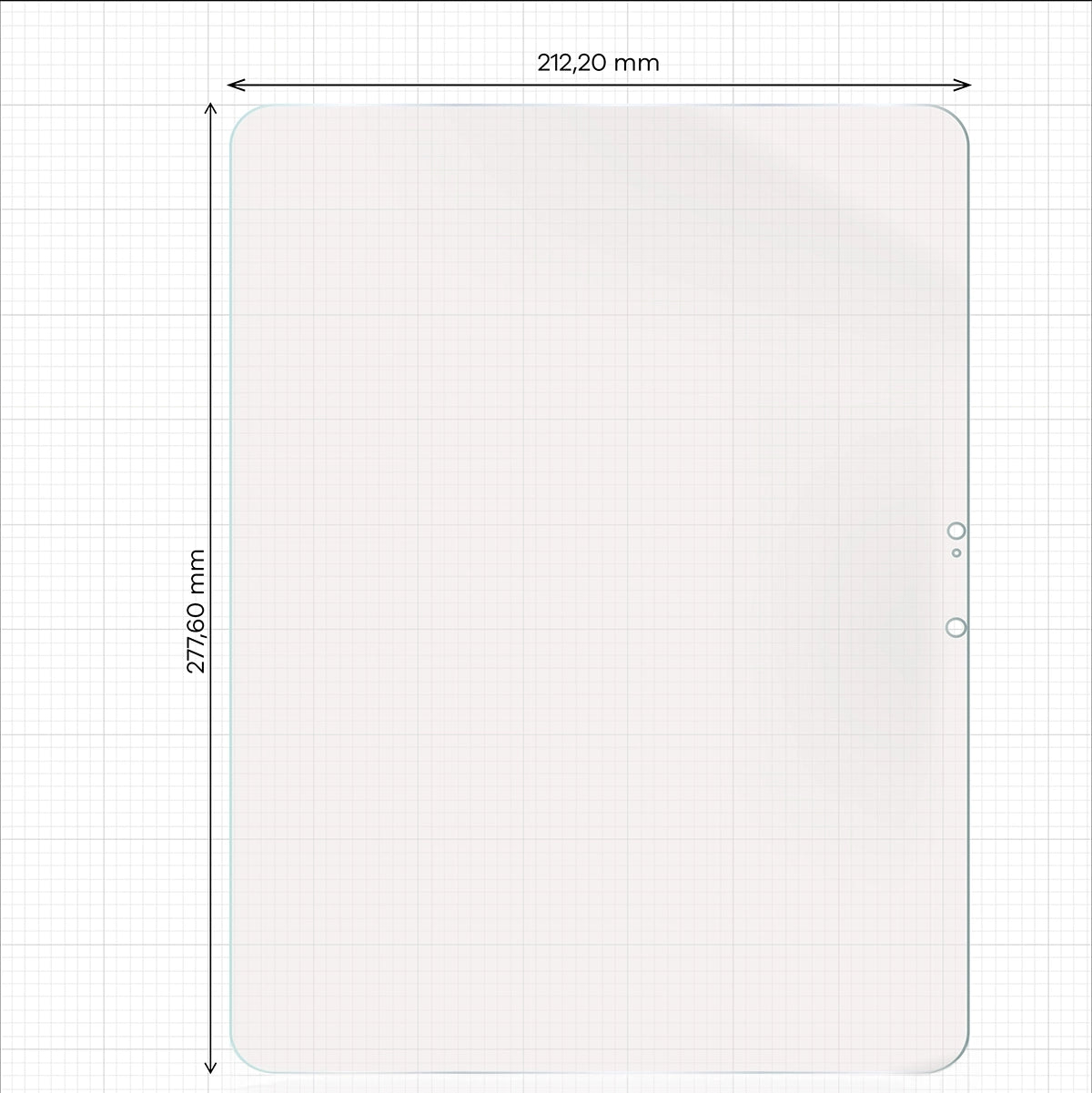Matte Folie für iPad Air 13" M4/M3, Bizon Tab Film Sun Duo, 2 Stück
