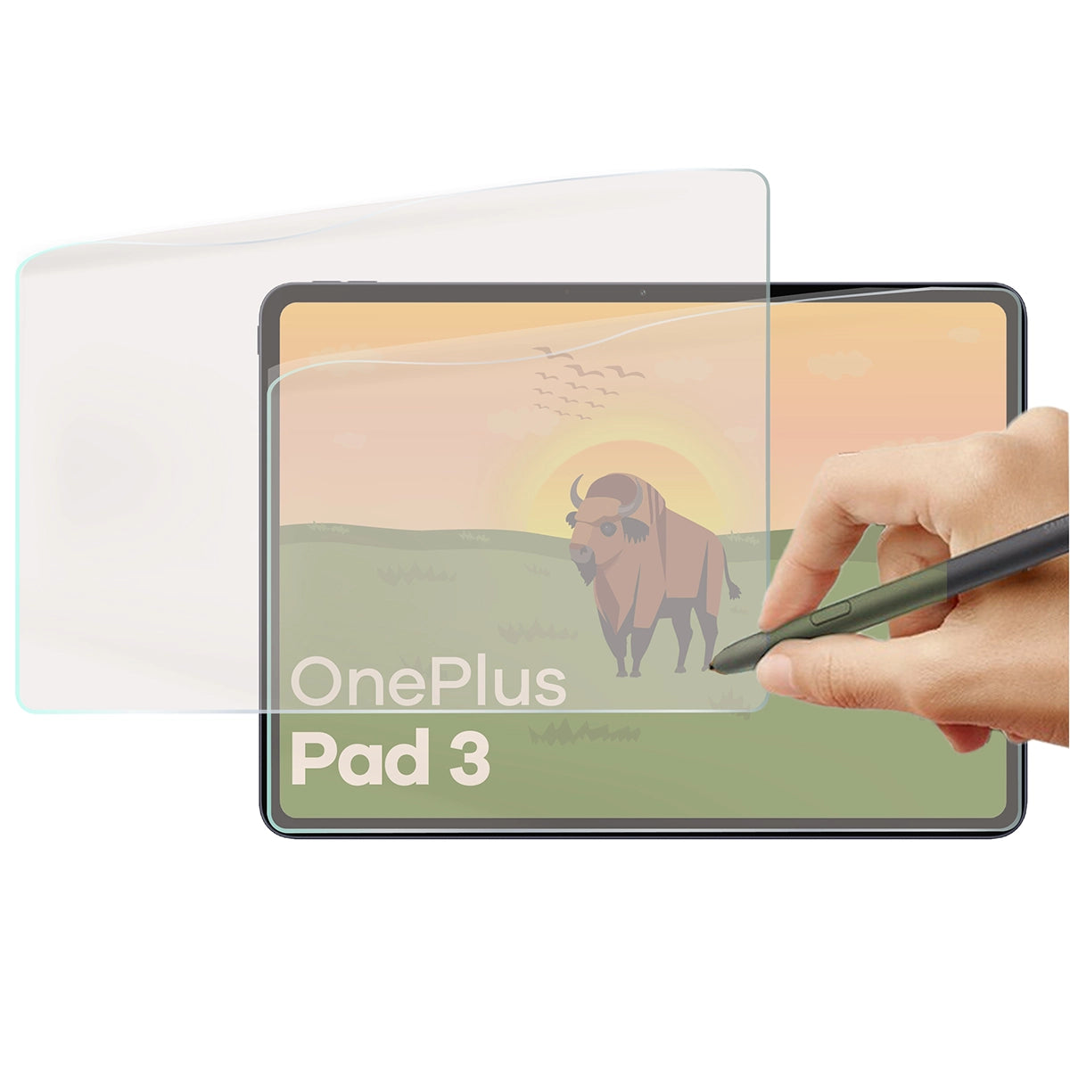Matte Folie für OnePlus Pad 3, Bizon Tab Film Sun Duo, 2 Stück