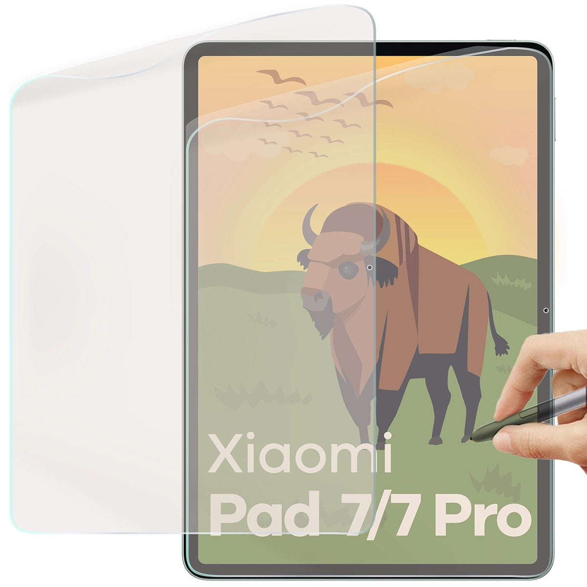 Matte Folie für Xiaomi Pad 7 / 7 Pro, Bizon Tab Film Sun Duo, 2 Stück