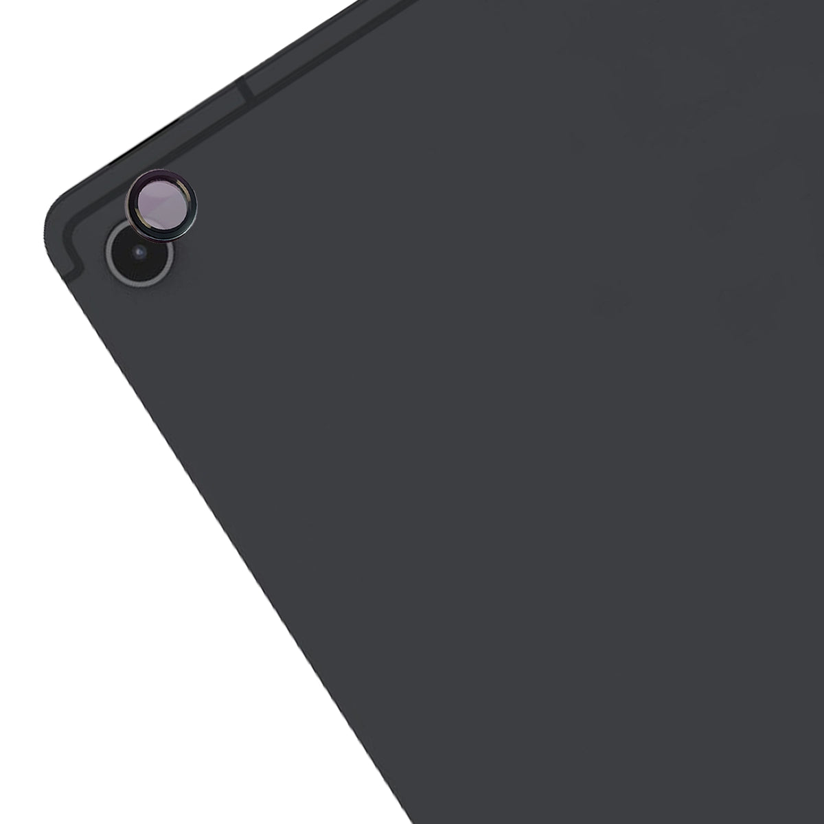 Glas für die Kamera für Galaxy Tab S10 Lite, Bizon Glass Tab Snap Lens, 1 Set, schwarzer Rahmen
