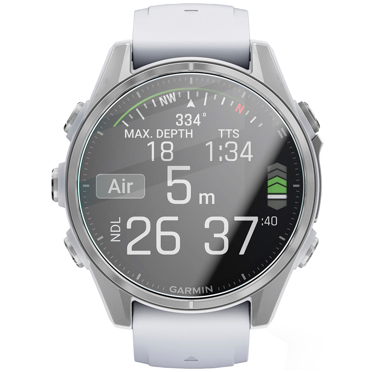 Gehärtetes Glas für Garmin Fenix 8 AMOLED 43 mm, Bizon Glass Watch Clear, Transparent