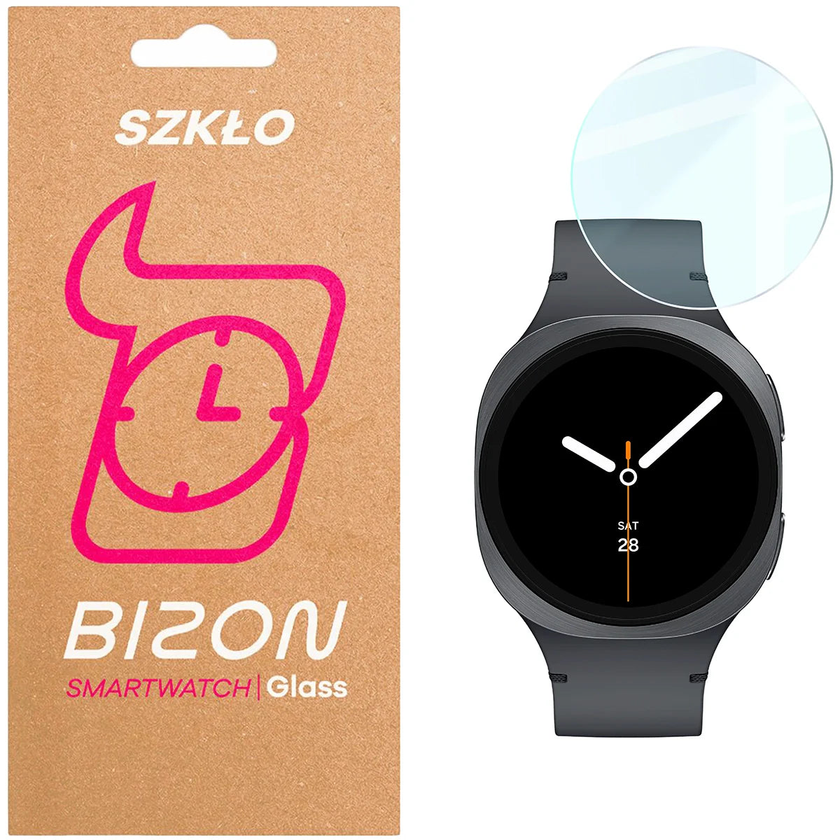 Gehärtetes Glas für Galaxy Watch 9 / 8 40 mm, Bizon Glass Watch Clear, Transparent