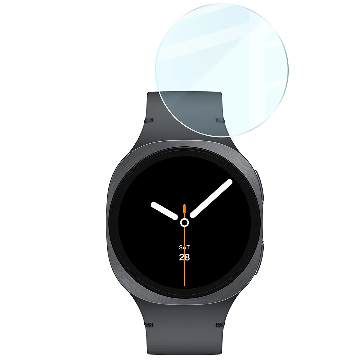 Gehärtetes Glas für Galaxy Watch 9 / 8 44 mm, Bizon Glass Watch Clear, Transparent