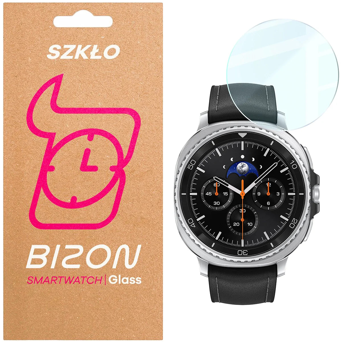 Gehärtetes Glas für Galaxy Watch 8 Classic 46 mm, Bizon Glass Watch Clear, Transparent