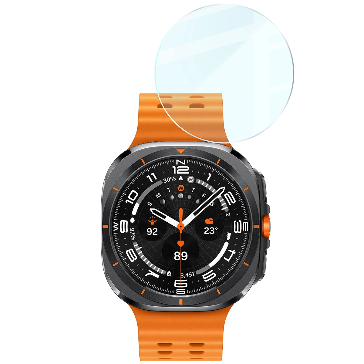 Gehärtetes Glas für Galaxy Watch Ultra 2 / Ultra, Bizon Glass Watch Clear, Transparent