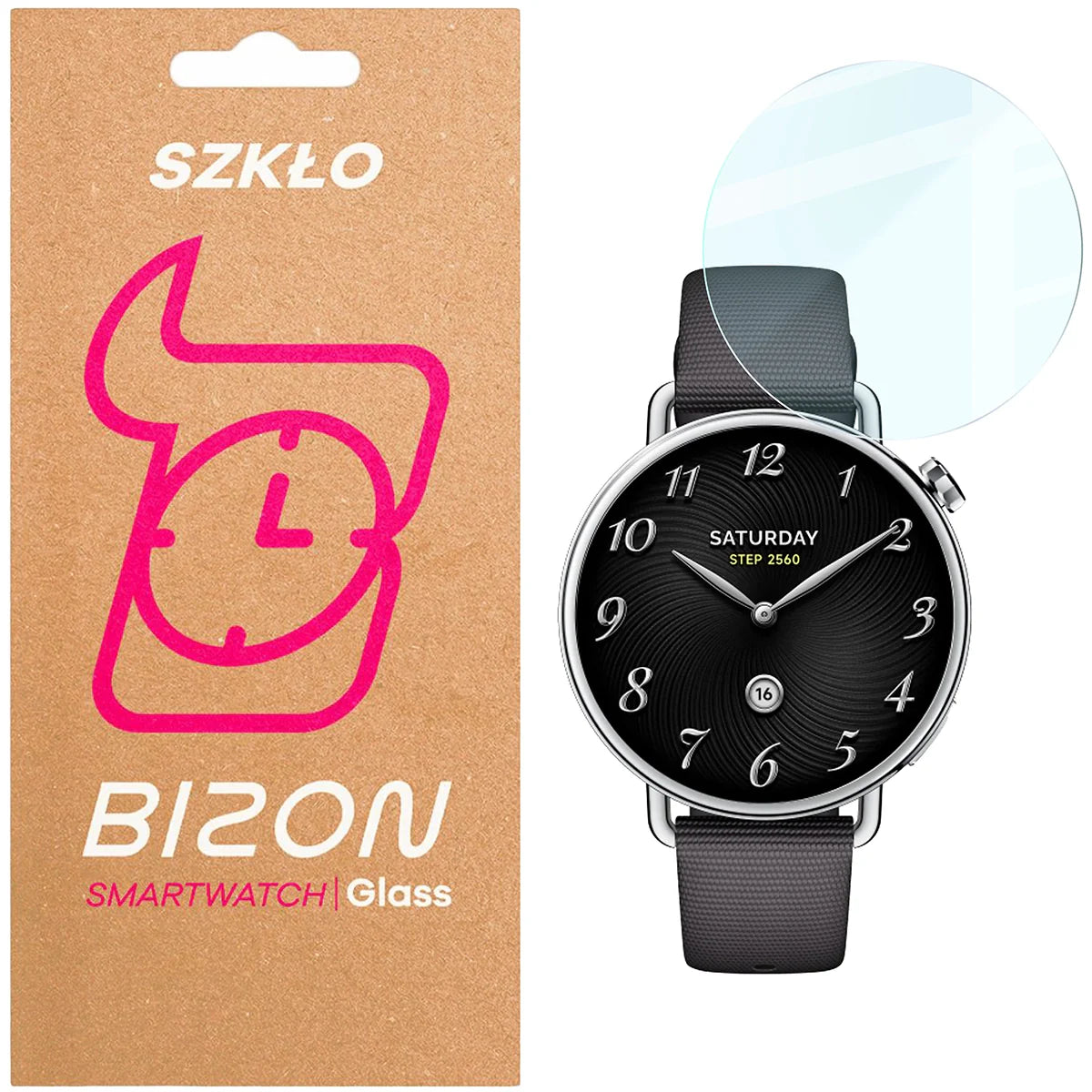 Gehärtetes Glas für Xiaomi Watch S4 41 mm, Bizon Glass Watch Clear, Transparent