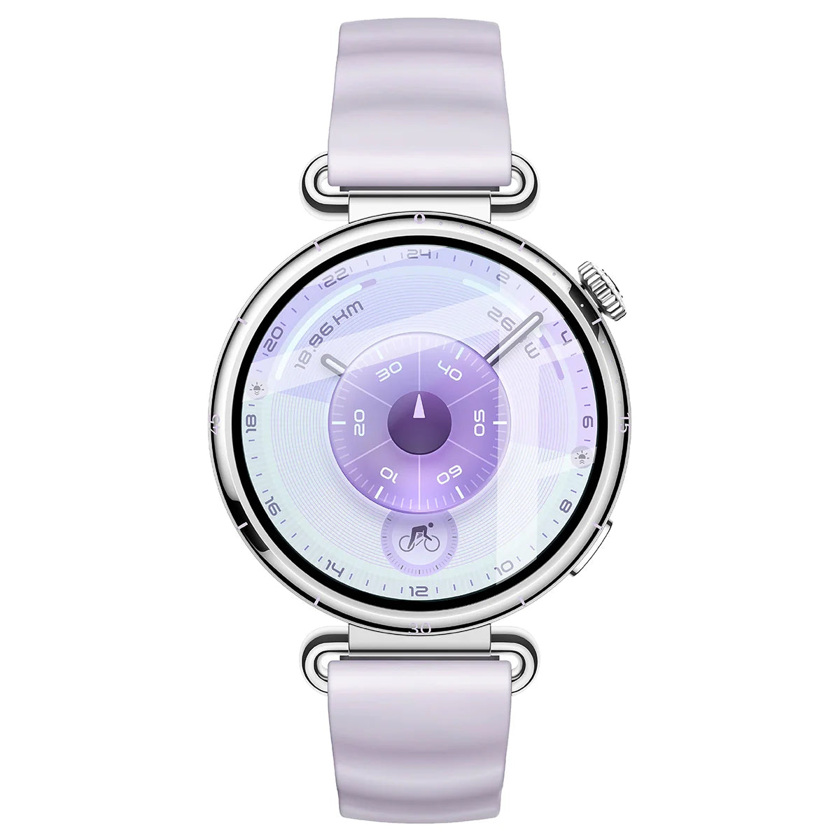 Hybrides Glas für Huawei Watch GT6 41 mm, Bizon Glass Watch Edge Hybrid, Schwarz