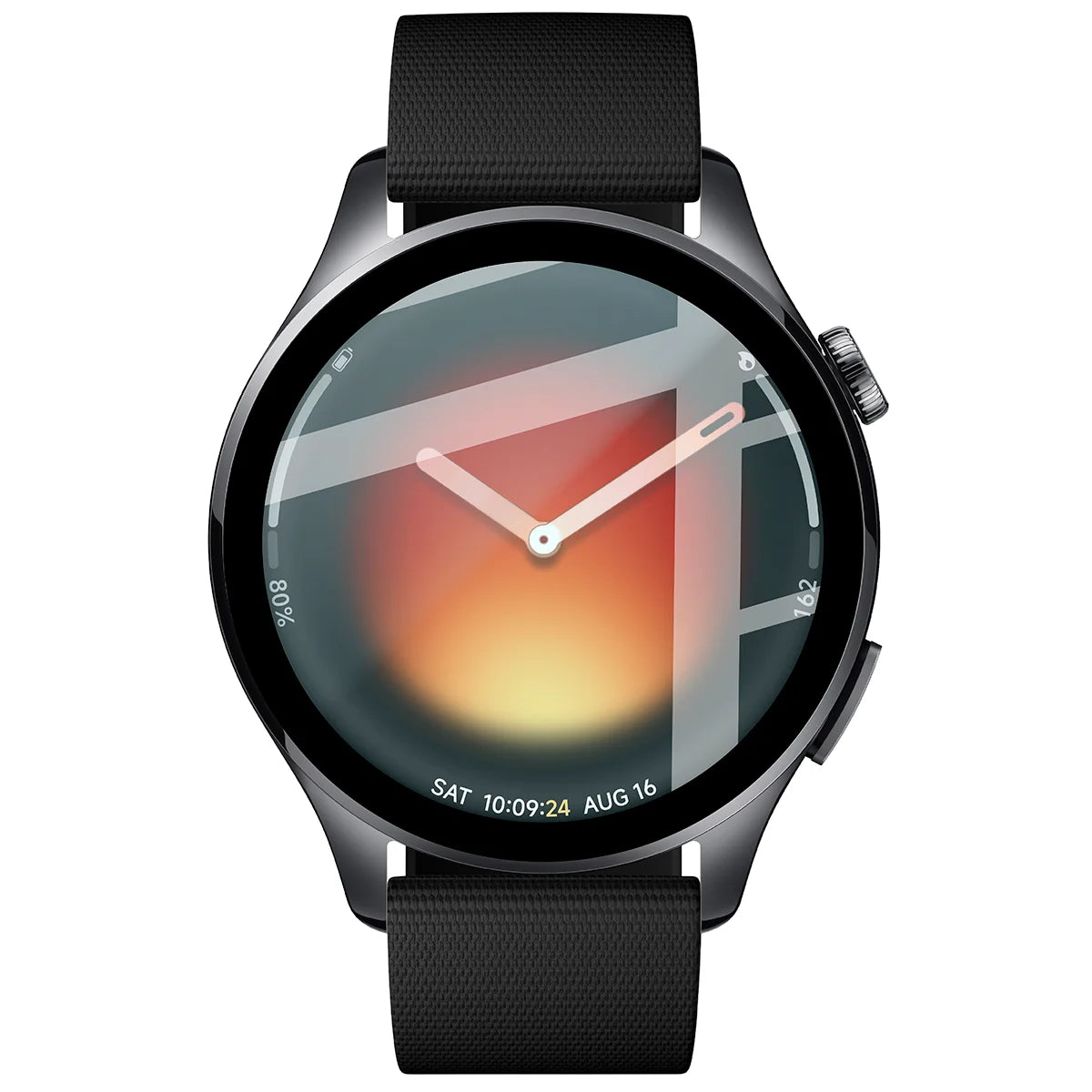 Hybrides Glas für Xiaomi Watch 5, Bizon Glass Watch Edge Hybrid, Schwarz