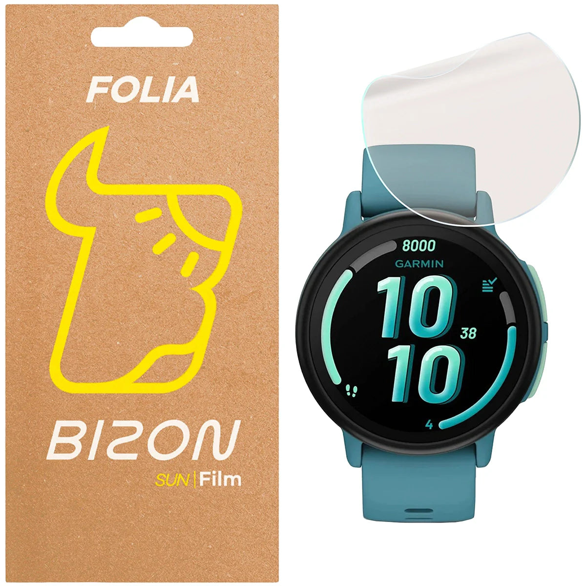 Matte Folie für Garmin Bounce 2, Bizon Watch Film Sun, 1 Stück
