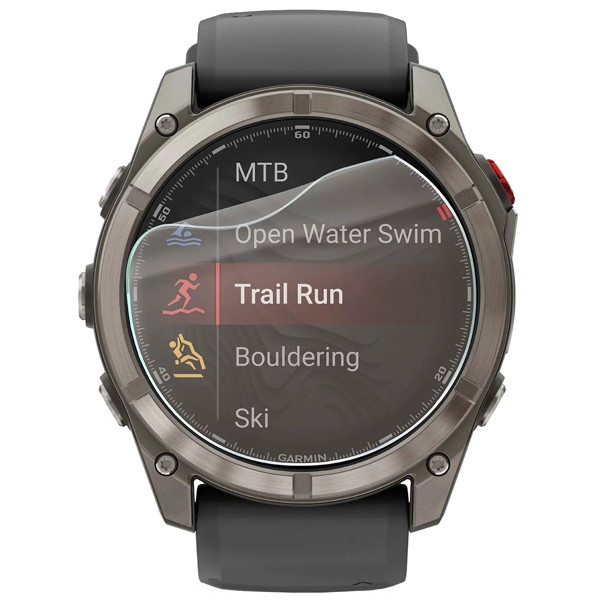 Matte Folie für Garmin Fenix 8 Pro AMOLED 47 mm, Bizon Watch Film Sun, 1 Stück
