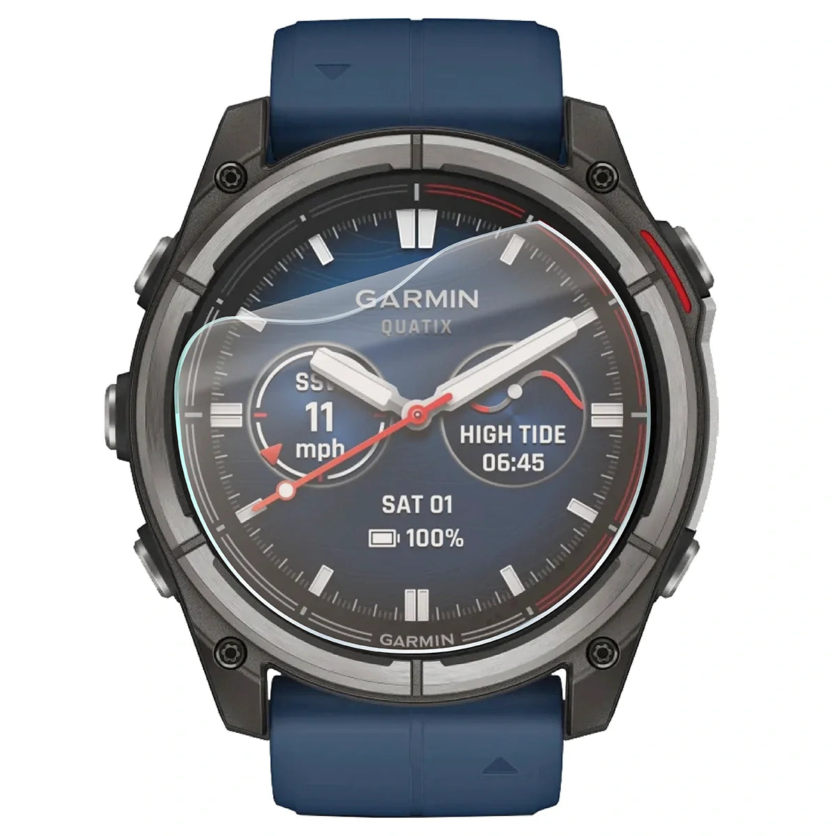 Matte Folie für Garmin Quatix 8 Pro 47 mm, Bizon Watch Film Sun, 1 Stück