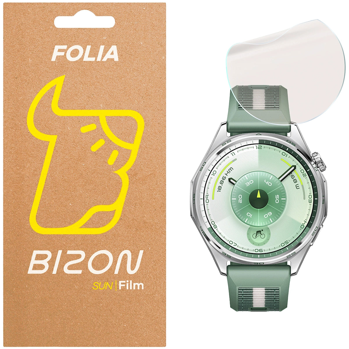Matte Folie für Huawei Watch GT6 46 mm, Bizon Watch Film Sun