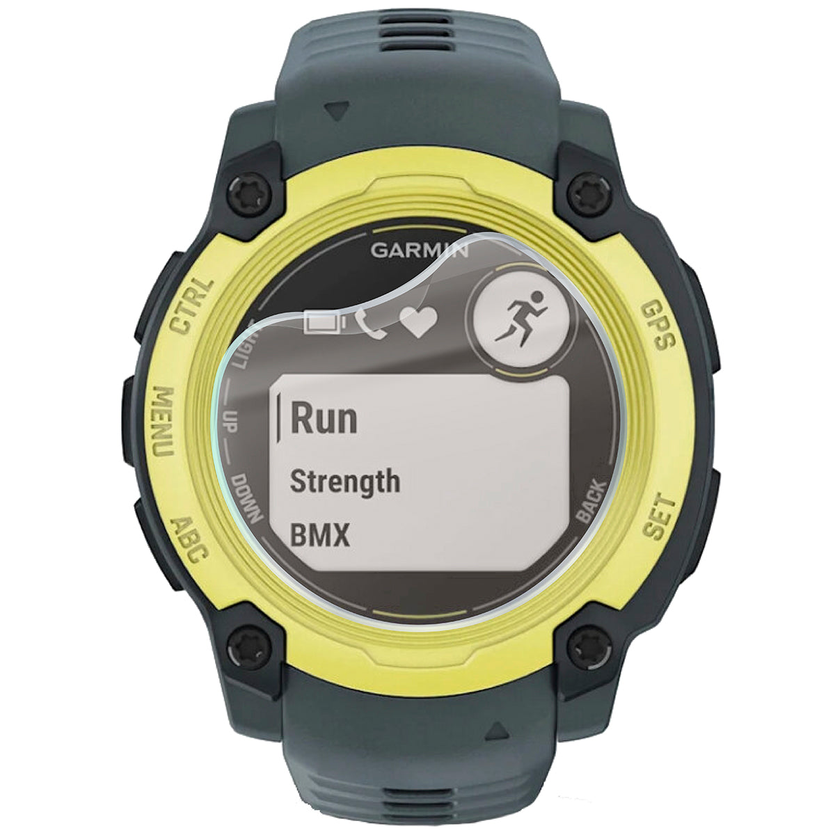 Matte Folie für Garmin Instinct E 40 mm, Bizon Watch Film Sun Duo, 2 Stück