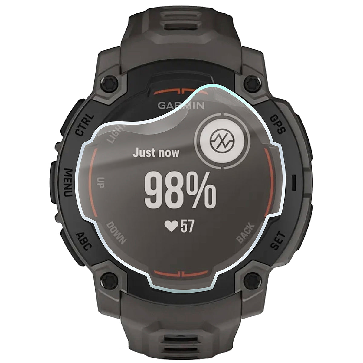 Matte Folie für Garmin Instinct E 45 mm, Bizon Watch Film Sun Duo, 2 Stück