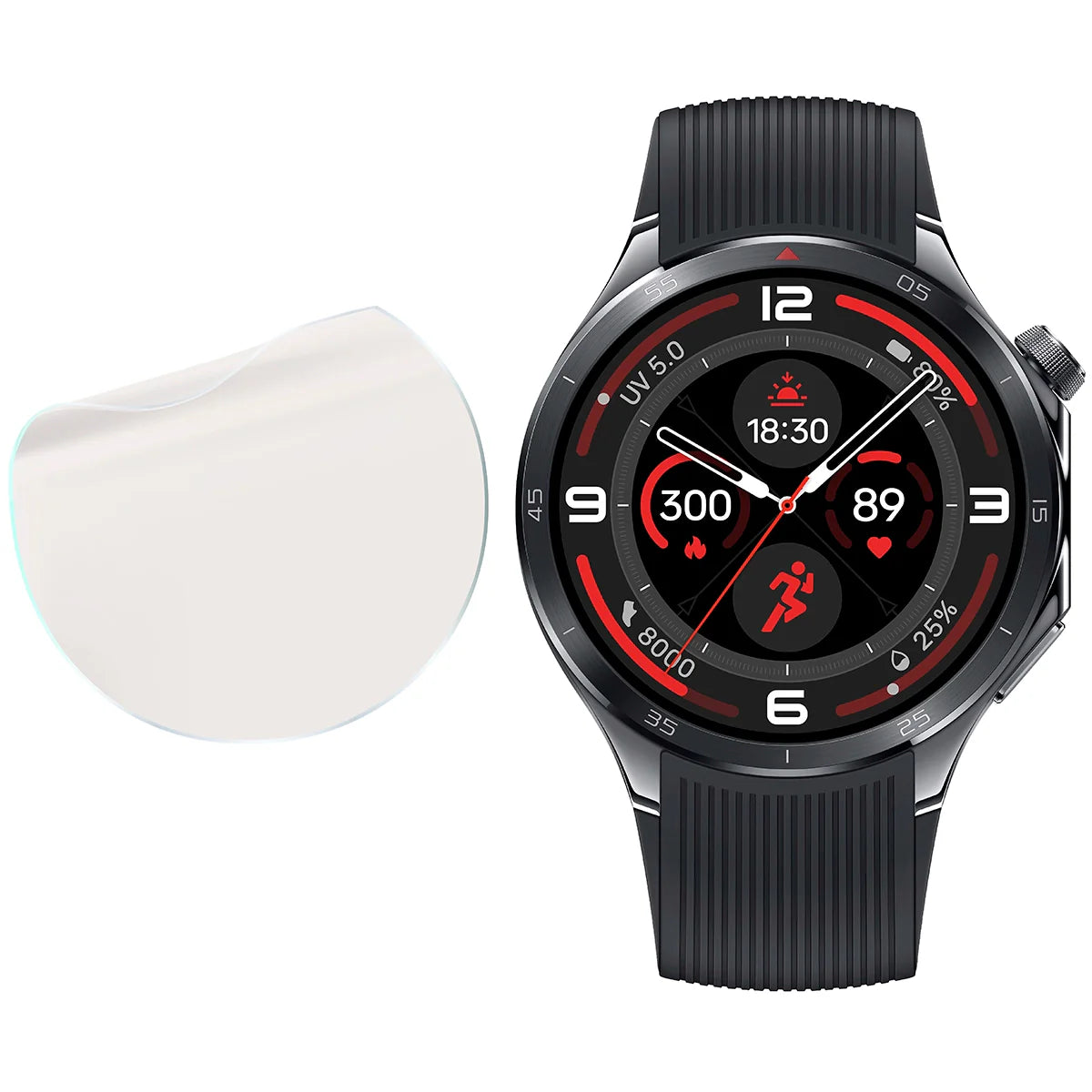 Matte Folie für OnePlus Watch 3, Bizon Watch Film Sun Duo, 2 Stück