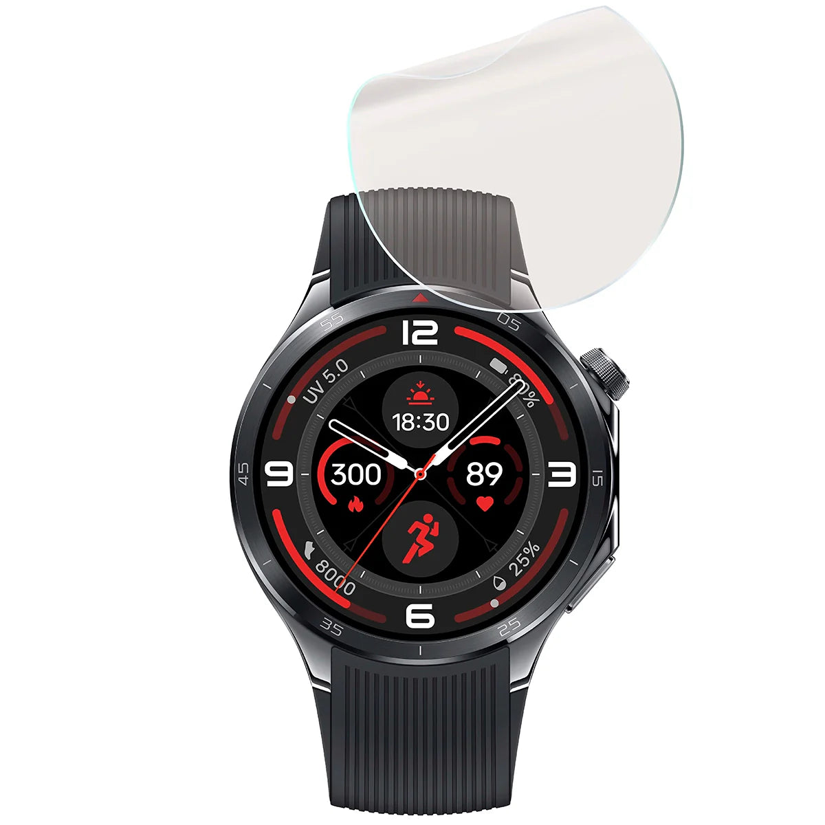 Matte Folie für OnePlus Watch 3, Bizon Watch Film Sun Duo, 2 Stück
