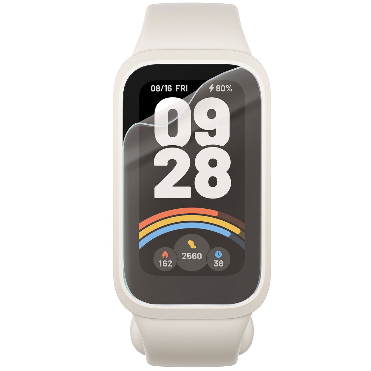 Matte Folie für Xiaomi Smart Band 9 Active, Bizon Watch Film Sun Duo, 2 Stück
