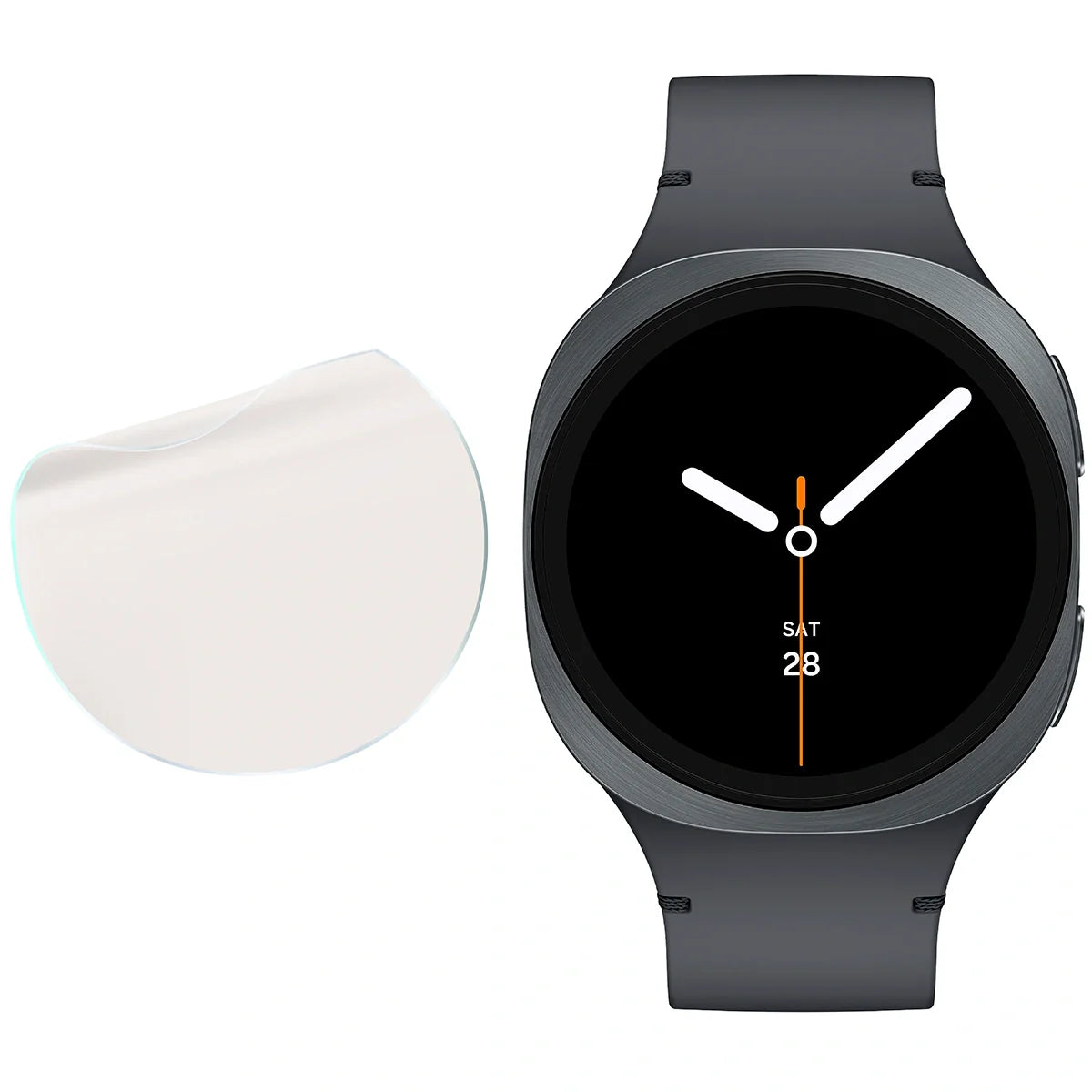Matte Folie für Galaxy Watch 8 40 mm, Bizon Watch Film Sun Duo, 2 Stück