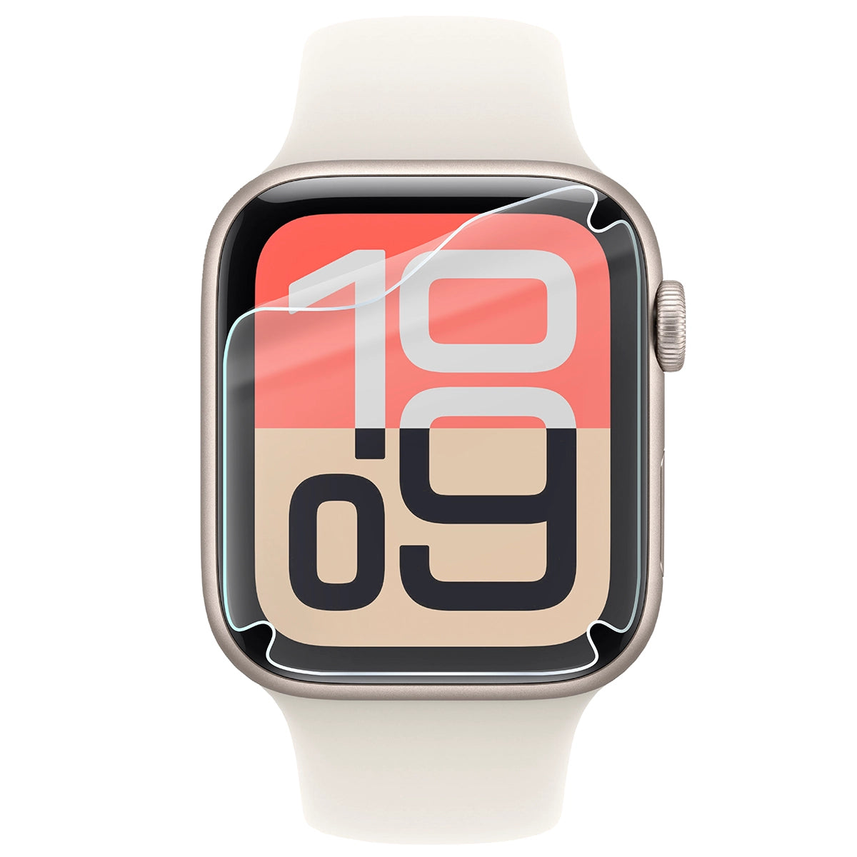 Hydrogel Folie für den Bildschirm für Apple Watch SE 3 / SE 2 / SE / 6 / 5 / 4 (44 mm), Bizon Watch Film Hydrogel Duo, 2 Stück