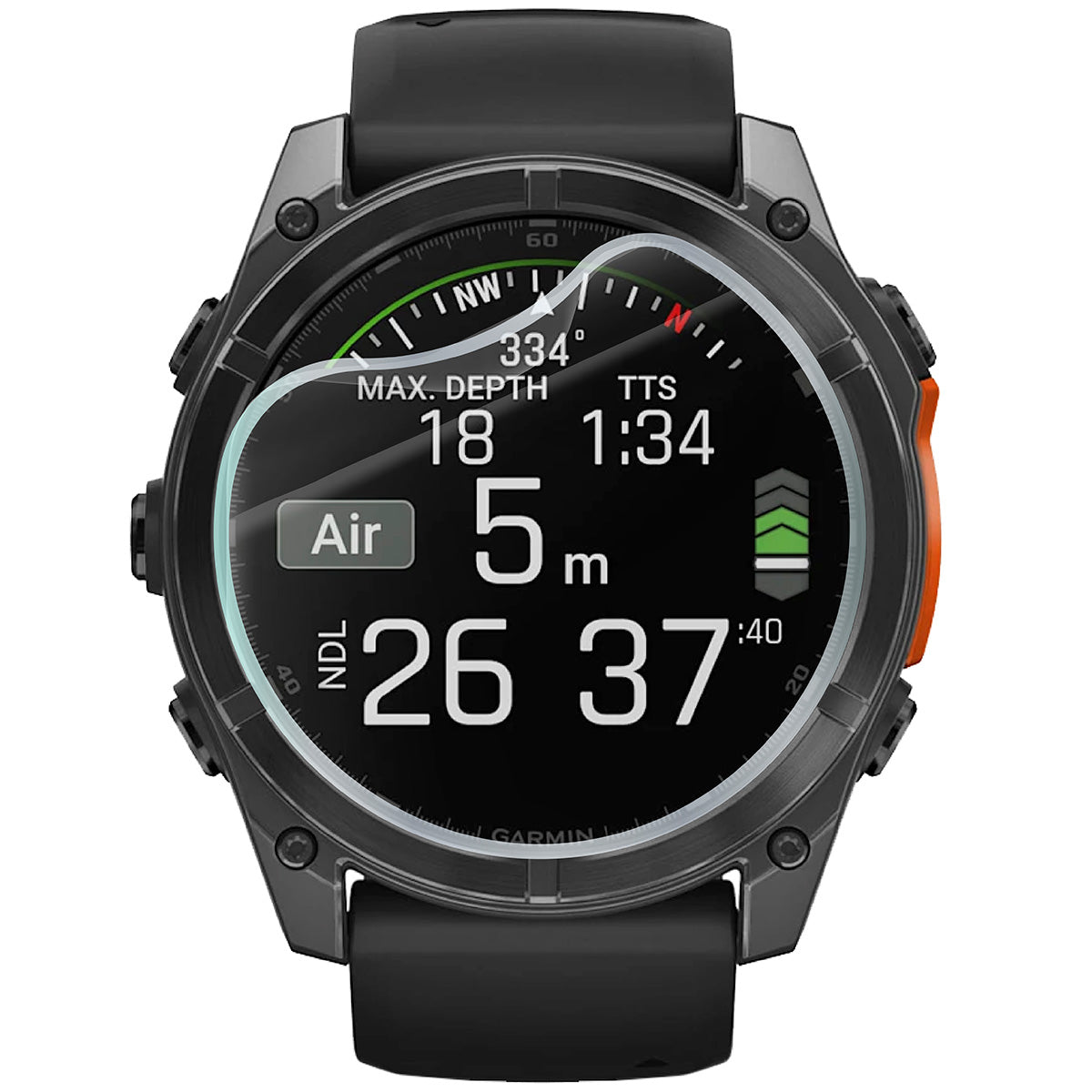 Hydrogel Folie für den Bildschirm für Garmin Fenix 8 Solar 51 mm / AMOLED 47 mm / AMOLED 51 mm, Bizon Watch Film Hydrogel Duo, 2 Stück