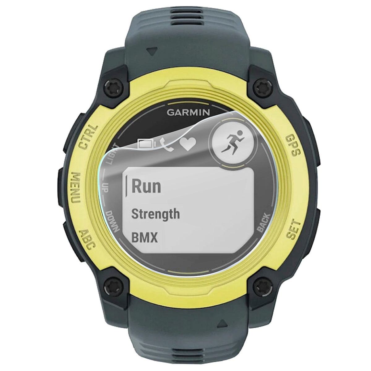 Hydrogel Folie für den Bildschirm für Garmin Instinct E 40 mm, Bizon Watch Film Hydrogel Duo, 2 Stück