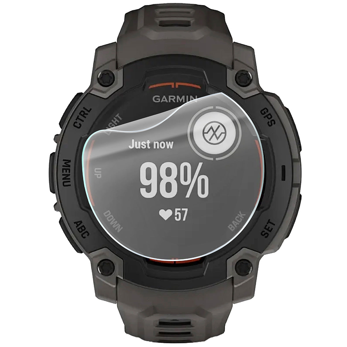 Hydrogel Folie für den Bildschirm für Garmin Instinct E 45 mm, Bizon Watch Film Hydrogel Duo, 2 Stück