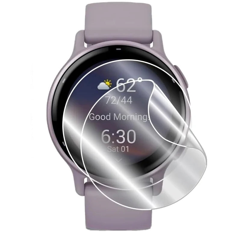 Hydrogel Folie für den Bildschirm Bizon Watch Film Hydrogel Duo für Garmin Vivoactive 5, 2 Stück