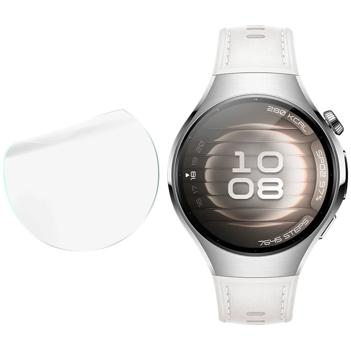 Hydrogel Folie für den Bildschirm für Huawei Watch 5 42 mm, Bizon Watch Film Hydrogel Duo, 2 Stück