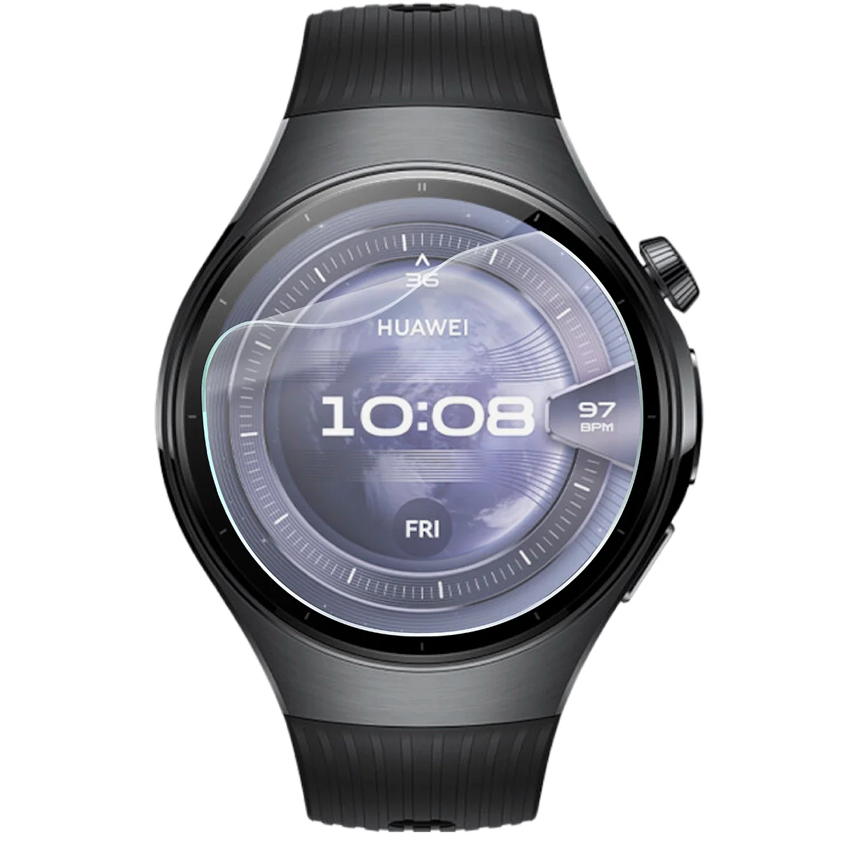 Hydrogel Folie für den Bildschirm für Huawei Watch 5 46 mm, Bizon Watch Film Hydrogel Duo, 2 Stück