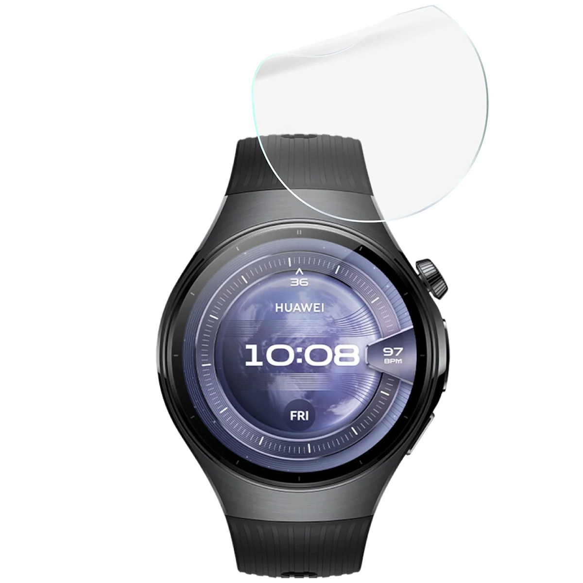Hydrogel Folie für den Bildschirm für Huawei Watch 5 46 mm, Bizon Watch Film Hydrogel Duo, 2 Stück