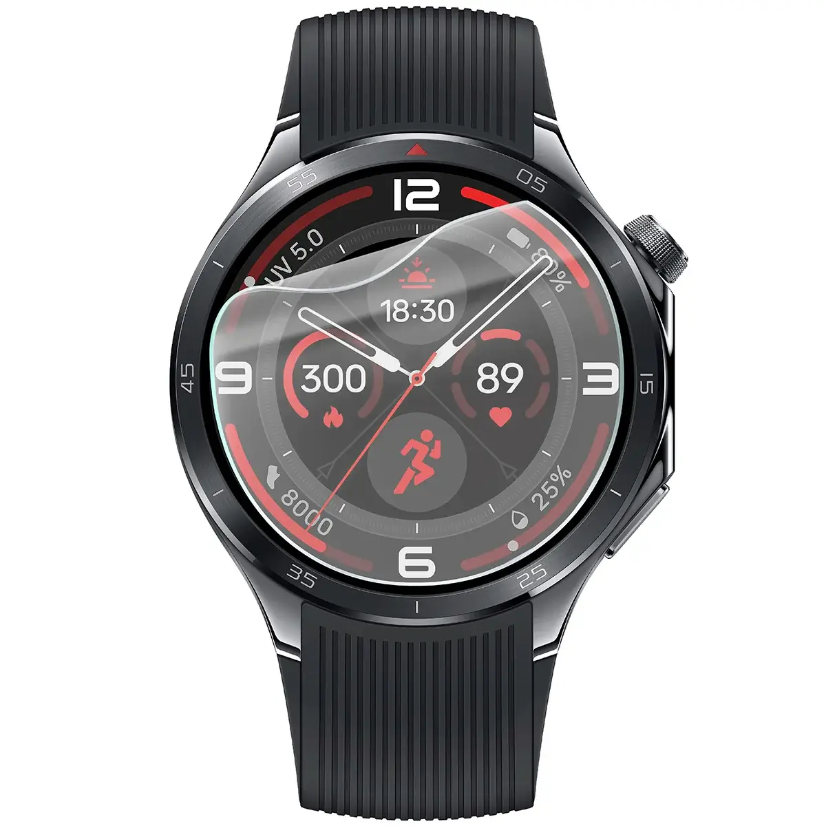 Hydrogel Folie für den Bildschirm für OnePlus Watch 3, Bizon Watch Film Hydrogel Duo, 2 Stück