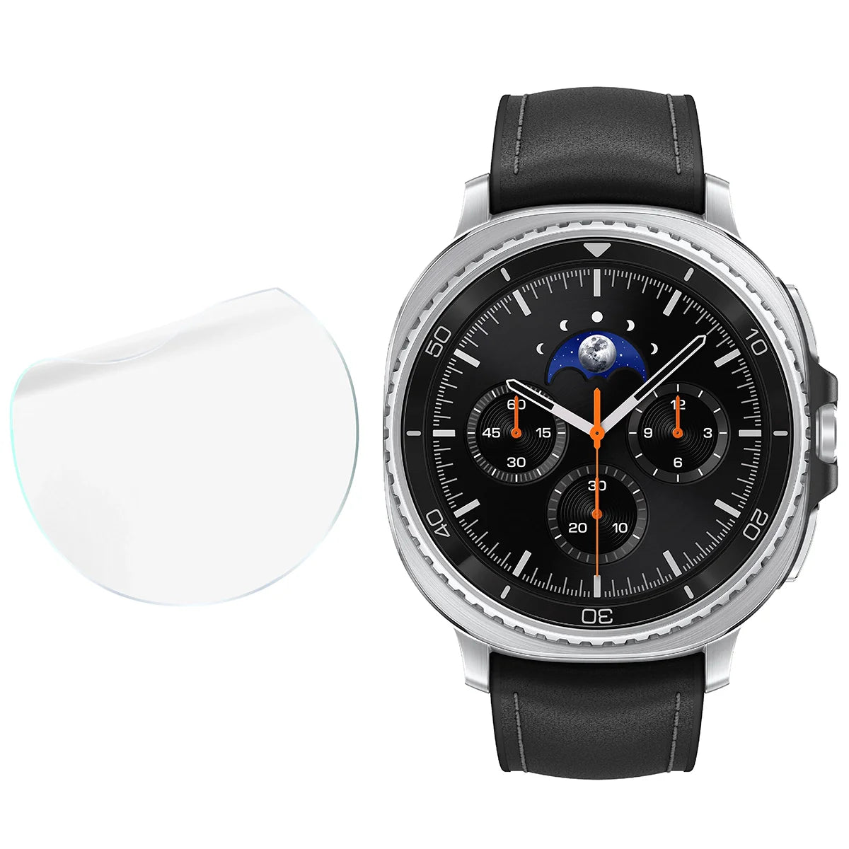 Hydrogel Folie für den Bildschirm für Galaxy Watch 8 Classic 46 mm, Bizon Watch Film Hydrogel Duo, 2 Stück
