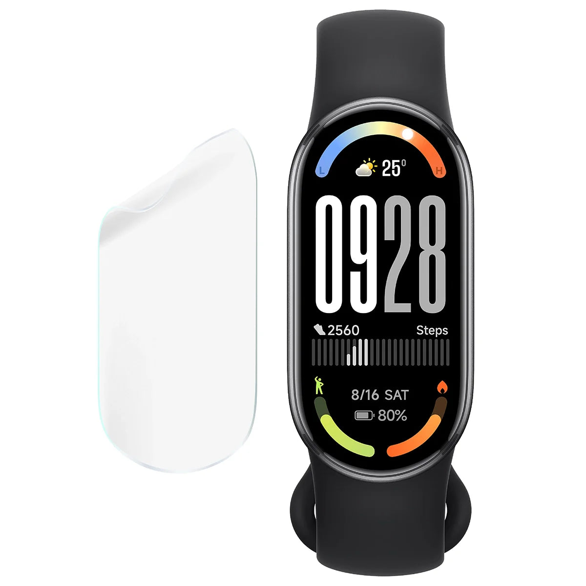 Hydrogel Folie für den Bildschirm für Xiaomi Smart Band 10, Bizon Watch Film Hydrogel Duo, 2 Stück