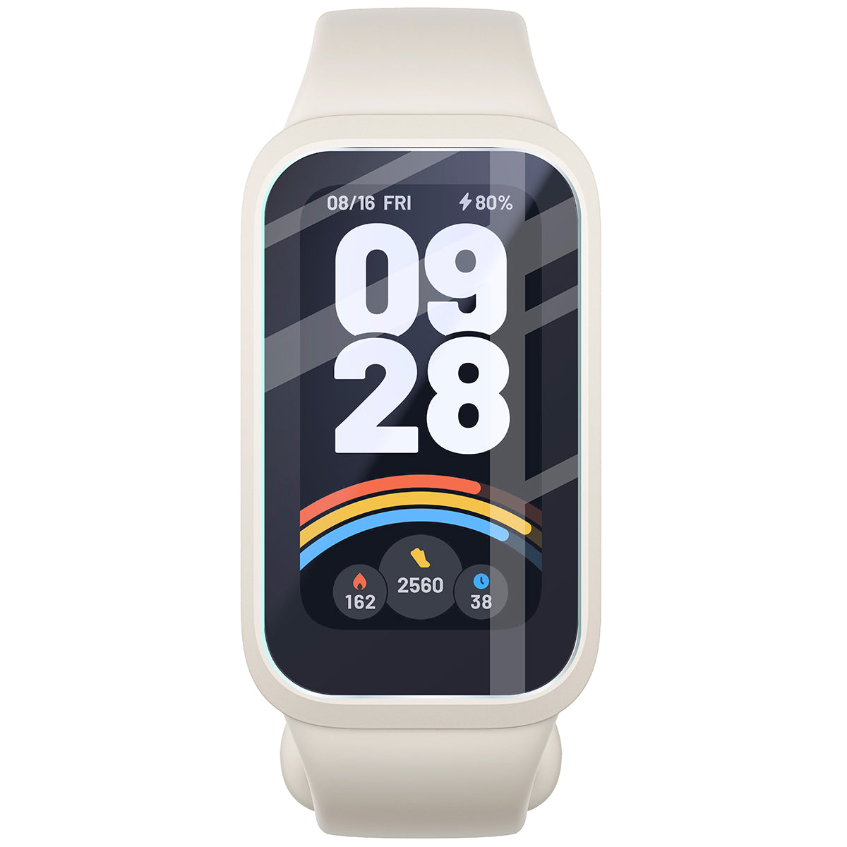 Flexibles Hybridglas für Xiaomi Smart Band 9 Active, Bizon Glass Watch Mule