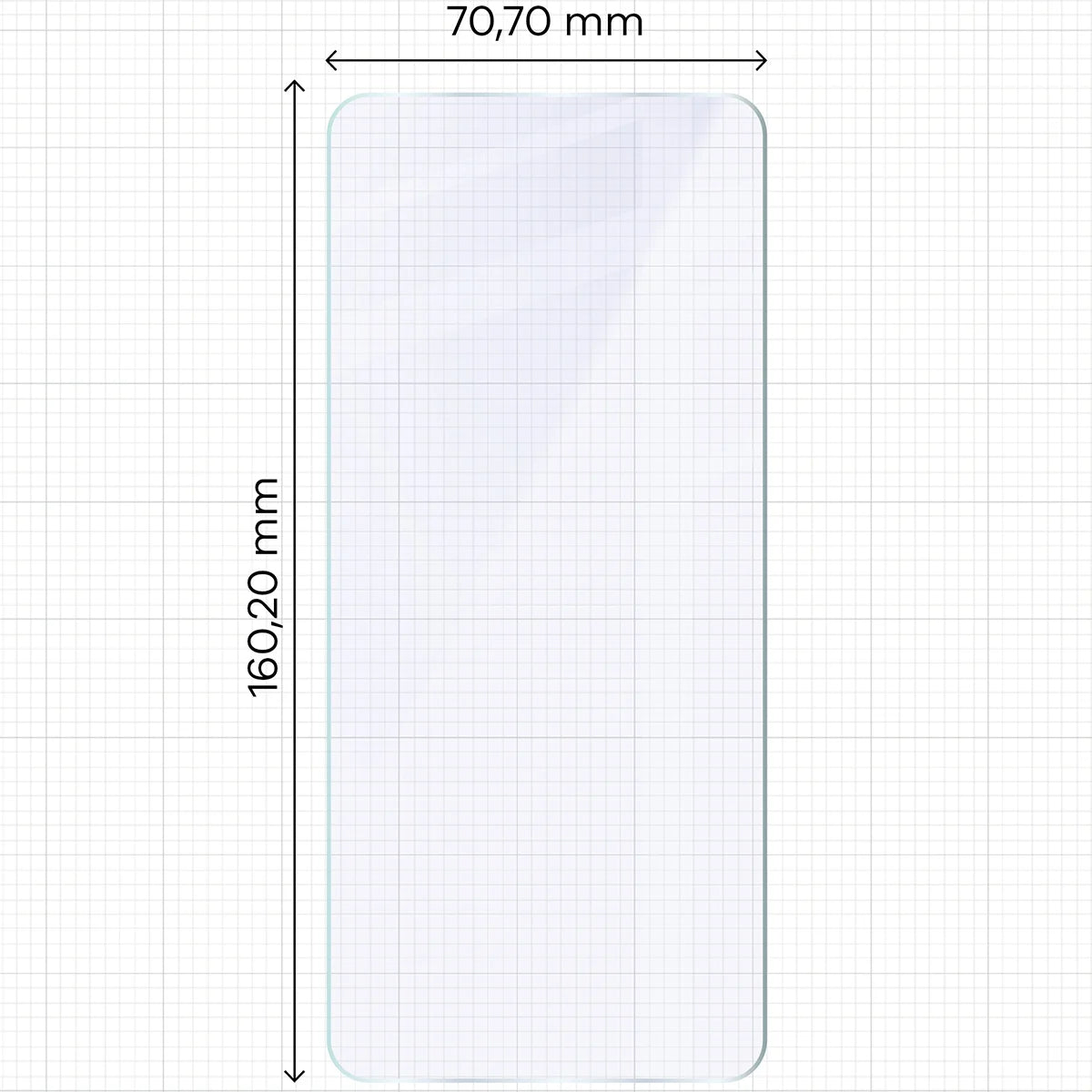 Flexibles Hybridglas für Motorola Moto G17, Bizon Hybrid Mule