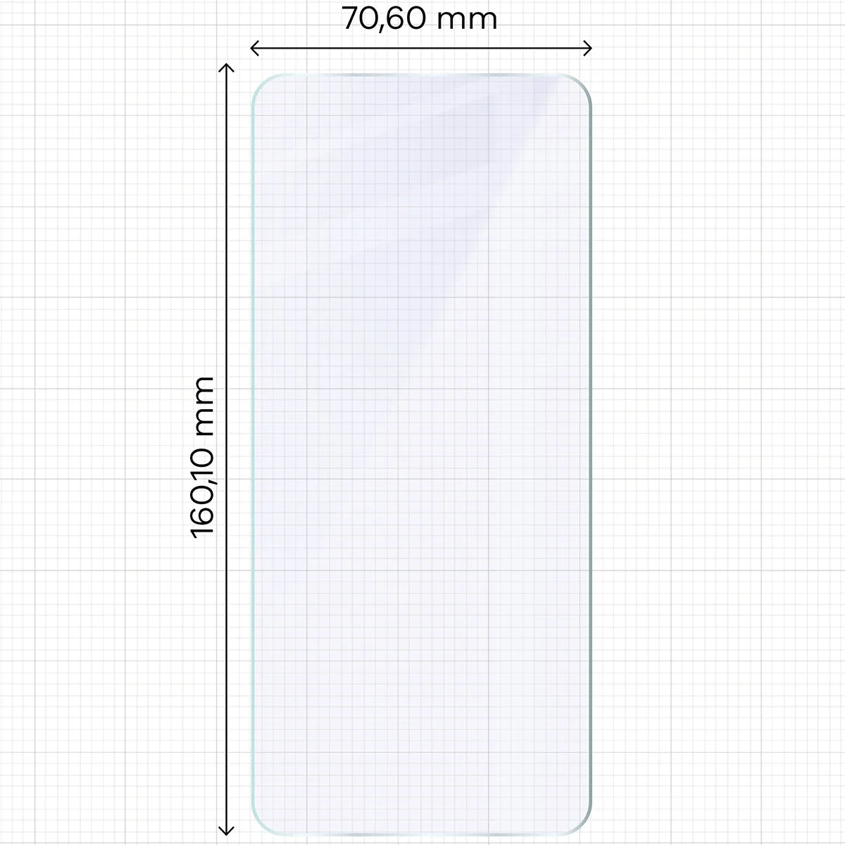 Flexibles Hybridglas für Motorola Moto G17 Power, Bizon Hybrid Mule
