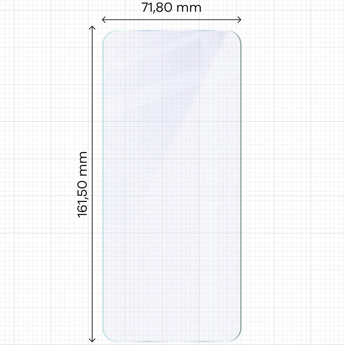 Flexibles Hybridglas für Motorola Moto G57 Power / G67 Power, Bizon Hybrid Mule