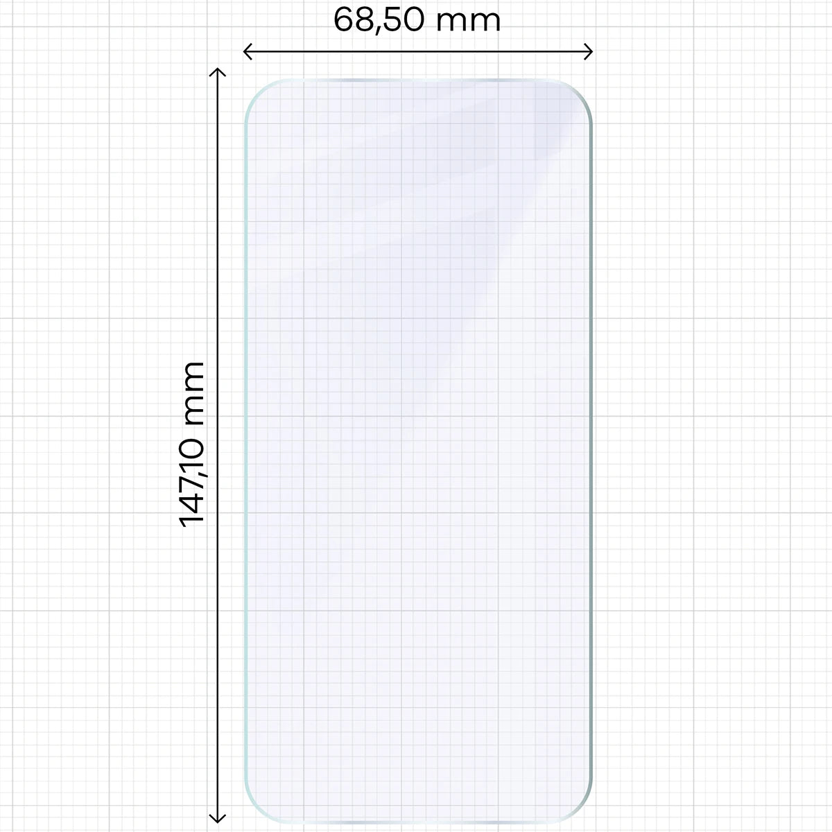 Flexibles Hybridglas für OPPO Reno16, Bizon Hybrid Mule (2/4)