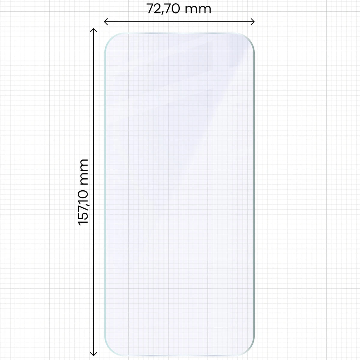 Flexibles Hybridglas für OPPO Reno16 Pro, Bizon Hybrid Mule (2/4)
