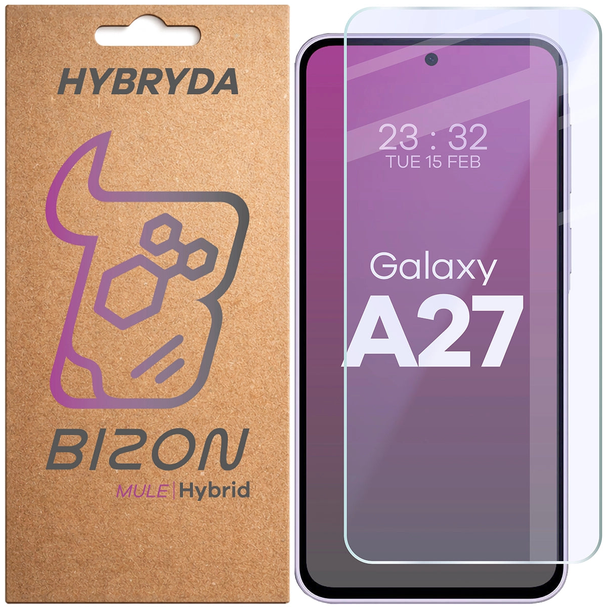 Flexibles Hybridglas für Galaxy A27 5G, Bizon Hybrid Mule
