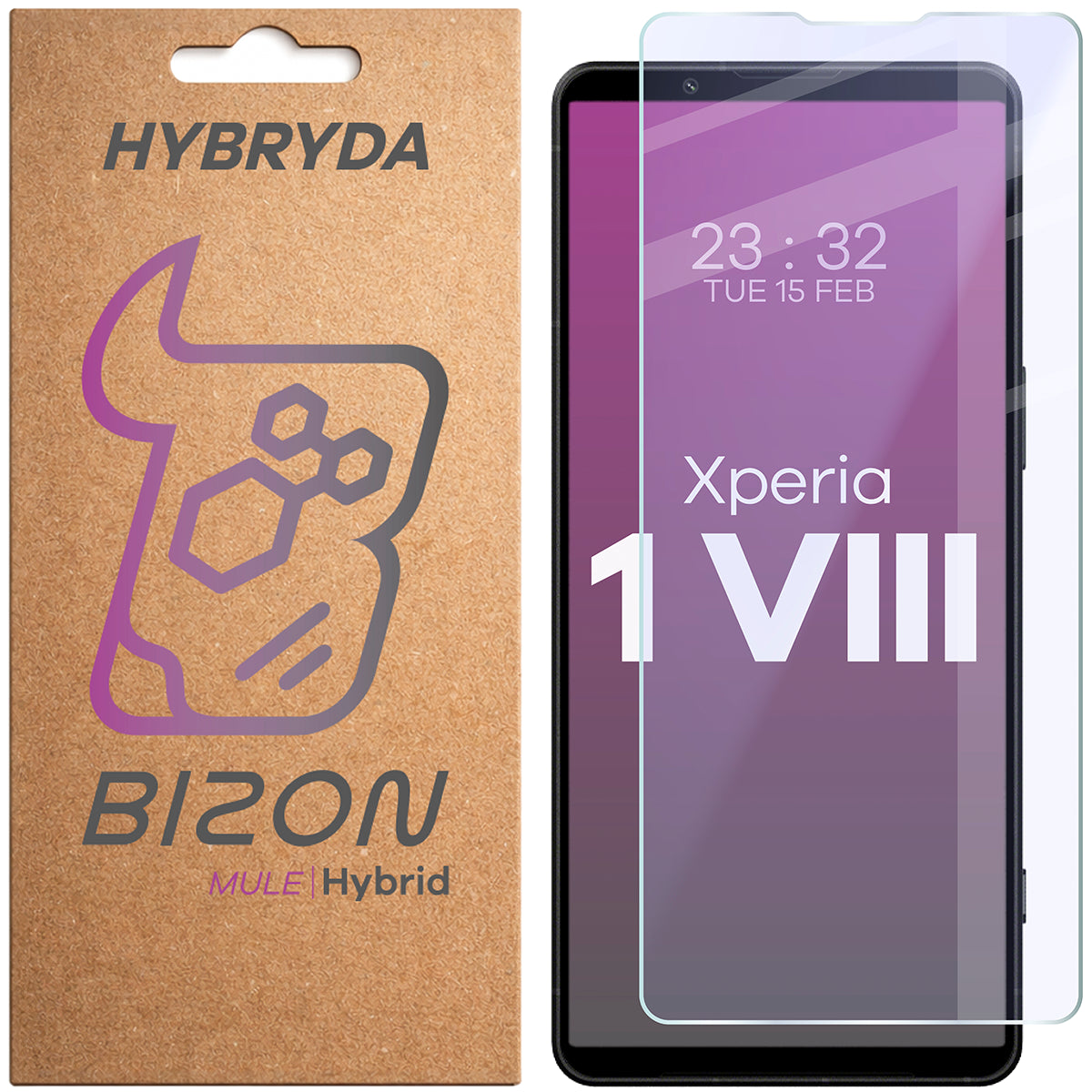 Flexibles Hybridglas für Sony Xperia 1 VIII, Bizon Hybrid Mule
