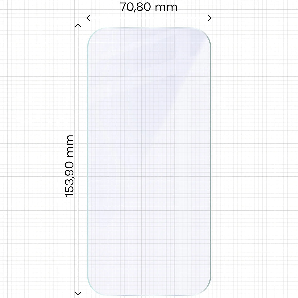 Flexibles Hybridglas für Vivo V70 5G, Bizon Hybrid Mule