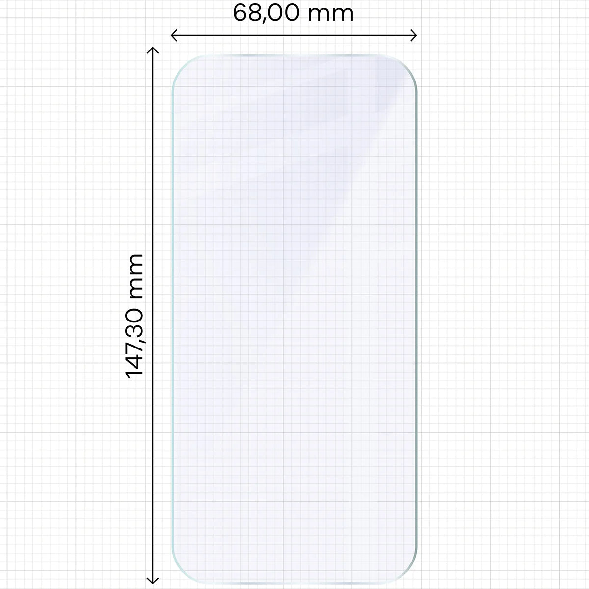 Flexibles Hybridglas für Xiaomi 17, Bizon Hybrid Mule
