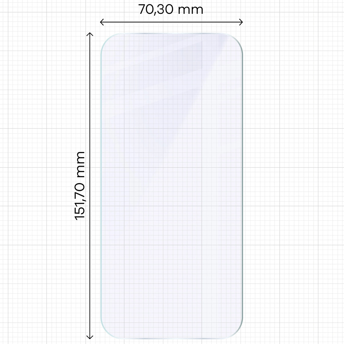 Flexibles Hybridglas für Honor 600 5G, Bizon Hybrid Mule Duo, 2 Stück