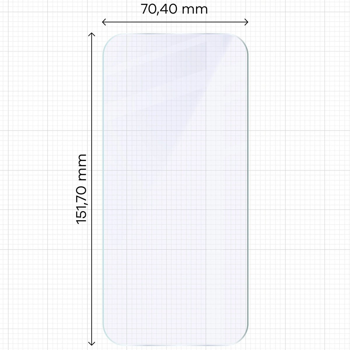 Flexibles Hybridglas für Honor 600 Pro 5G, Bizon Hybrid Mule Duo, 2 Stück